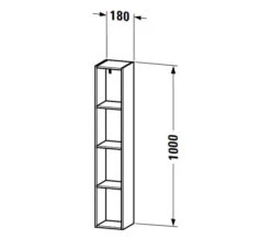Duravit L-Cube 180 X 1000mm Vertical 4 Compartments Shelf Element -Burlington Shop M 2015 10 27 7 41 42 627
