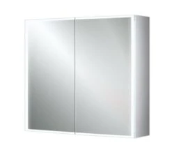 HIB Qubic Double Door LED Aluminium 700mm Height Mirror Cabinet -Burlington Shop M 2016 1 22 14 6 17 623