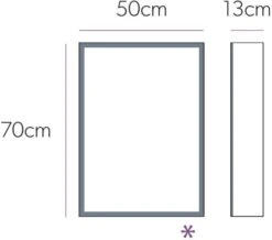 HIB Qubic 50 Single Door LED Aluminium Cabinet 500 X 700mm -Burlington Shop M 2016 1 22 5 5 3 636