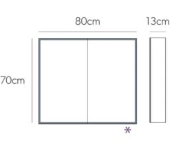HIB Qubic Double Door LED Aluminium 700mm Height Mirror Cabinet -Burlington Shop M 2016 1 22 6 12 41 888