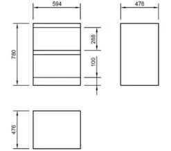 IMEX Flite White 600mm Double Drawer Floor Standing Unit And Basin 9 IMEX Flite White 600mm Double Drawer Floor Standing Unit And Basin -Burlington Shop M 2016 11 30 10 28 15 109