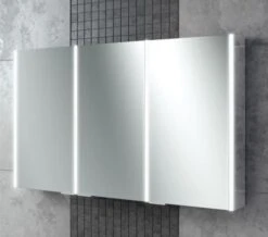 HIB Xenon 120 Triple Door LED Illuminated Aluminium Cabinet