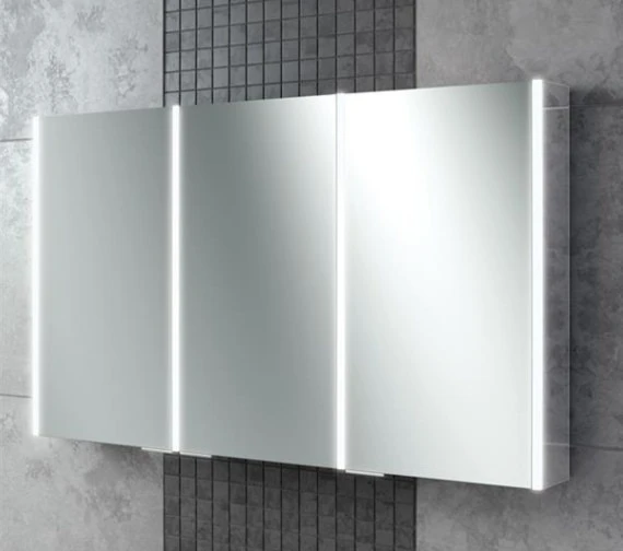 HIB Xenon 120 Triple Door LED Illuminated Aluminium Cabinet 3 HIB Xenon 120 Triple Door LED Illuminated Aluminium Cabinet