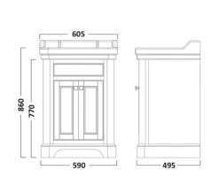 Tavistock Vitoria Freestanding Basin Unit 600mm -Burlington Shop M 2017 1 24 7 33 41 238