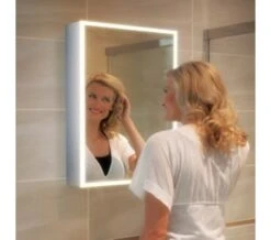 HIB Qubic 50 Single Door LED Aluminium Cabinet 500 X 700mm