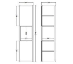 Hudson Reed Coast 350 X 1400mm Tall Boy Unit With Open Shelf 8 Hudson Reed Coast 350 X 1400mm Tall Boy Unit With Open Shelf -Burlington Shop M 2017 2 1 11 7 25 115
