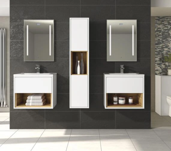 Hudson Reed Coast 350 X 1400mm Tall Boy Unit With Open Shelf 3 Hudson Reed Coast 350 X 1400mm Tall Boy Unit With Open Shelf