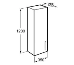 Roca Prisma 350 X 1200mm Textured Ash Column Unit -Burlington Shop M 2017 3 16 10 10 58 905