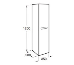 Roca The Gap 350 X 1200mm Single Door Column Unit -Burlington Shop M 2017 3 17 10 29 38 769