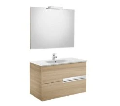 Roca Victoria-N Gloss White 800 X 565mm Vanity Unit Pack With Mirror And Spotlight -Burlington Shop M 2017 3 24 6 33 45 590