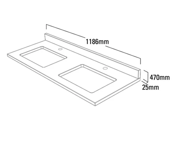 Roper Rhodes Hampton 1200mm Under Slung Worktop 4 Roper Rhodes Hampton 1200mm Under Slung Worktop - Image 2
