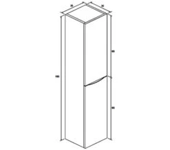 Crosswater Glide II Wall Hung 1600mm Height Tower Unit -Burlington Shop M 2018 11 9 14 35 59 558