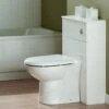 Essential Alaska 500 X 300mm White Back To Wall WC Furniture Unit