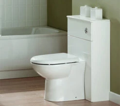Essential Alaska 500 X 300mm White Back To Wall WC Furniture Unit