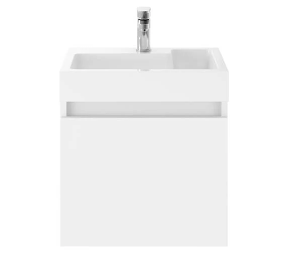 Nuie Merit Full Depth 505 X 360mm Single Door Vanity Unit And Basin 4 Nuie Merit Full Depth 505 X 360mm Single Door Vanity Unit And Basin - Image 2