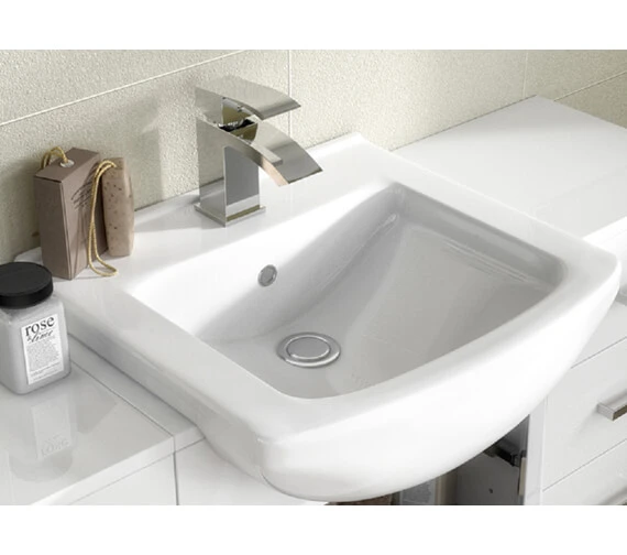 Nuie Mayford Two Door Floor Standing Gloss White Vanity And Basin 13 Nuie Mayford Two Door Floor Standing Gloss White Vanity And Basin - Image 11