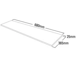 Roper Rhodes Hampton 680mm Wide Strata Solid Surface Worktop -Burlington Shop M 2018 5 26 7 9 19 255