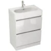 IMEX Echo 600mm Double Drawer Floor Standing Unit And Basin White Gloss -Burlington Shop M 2018 6 14 12 10 47 297