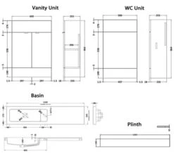Hudson Reed Fusion 1100mm Compact Furniture Pack - Vanity And WC Unit With Basin 13 Hudson Reed Fusion 1100mm Compact Furniture Pack - Vanity And WC Unit With Basin -Burlington Shop M 2019 1 25 13 22 20 969