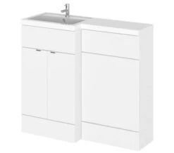 Hudson Reed Fusion 1000mm Full Depth Furniture Pack - Vanity And WC Unit With Basin