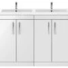 Nuie Athena 1200mm Wide Floor Standing 4 Door Cabinet And Double Basin -Burlington Shop M 2019 2 13 9 59 55 145