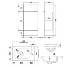 Hudson Reed Fusion 400mm Floor-Standing Slimline Vanity Unit And Basin -Burlington Shop M 2019 2 5 12 41 8 145