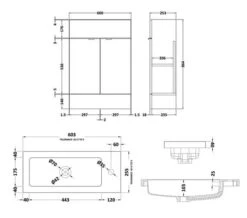 Hudson Reed Fusion 600mm Floor-Standing Slimline Vanity Unit And Basin -Burlington Shop M 2019 2 5 13 50 39 707