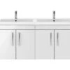 Nuie Athena 1205 X 390mm Wall Hung 4 Door Cabinet And Double Basin -Burlington Shop M 2019 3 13 13 58 22 602