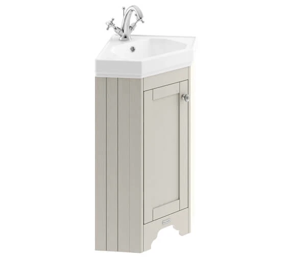 Hudson Reed Old London 595mm Floor Standing Corner Cabinet And Basin 6 Hudson Reed Old London 595mm Floor Standing Corner Cabinet And Basin - Image 4