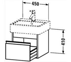 Duravit Ketho 440mm Depth 1 Drawer Wall Mounted Vanity Unit 19 Duravit Ketho 440mm Depth 1 Drawer Wall Mounted Vanity Unit -Burlington Shop M 2019 5 27 9 44 1 512