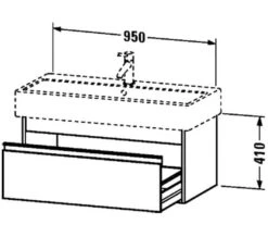 Duravit Ketho 440mm Depth 1 Drawer Wall Mounted Vanity Unit 23 Duravit Ketho 440mm Depth 1 Drawer Wall Mounted Vanity Unit -Burlington Shop M 2019 5 27 9 45 3 212