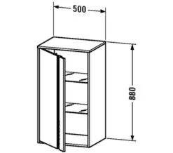 Duravit Ketho 500 X 360mm Single Door Semi Tall Cabinet -Burlington Shop M 2019 5 31 11 38 30 255