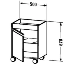 Duravit Ketho 500 X 360mm Single Door Mobile Storage Unit -Burlington Shop M 2019 5 31 7 22 37 885