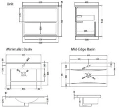 Hudson Reed Coast Wall Hung Open Shelf Unit And Basin -Burlington Shop M 2019 5 4 8 13 5 234