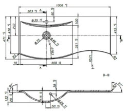 Crosswater Svelte 1000mm Wall Mounted 2 Drawer Unit -Burlington Shop M 2019 6 7 15 53 14 12
