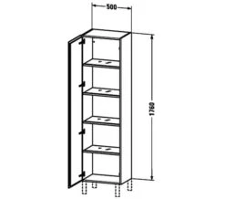 Duravit L-Cube 1760mm High 1 Door Cabinet -Burlington Shop M 2019 7 24 11 8 26 149