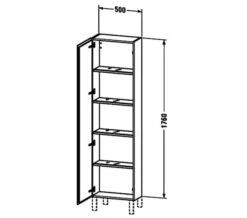 Duravit L-Cube 1760mm High 1 Door Cabinet -Burlington Shop M 2019 7 24 11 8 3 517