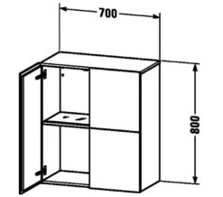 Duravit L-Cube 700 X 800mm Semi-Tall Cabinet 11 Duravit L-Cube 700 X 800mm Semi-Tall Cabinet -Burlington Shop M 2019 7 25 7 59 22 445