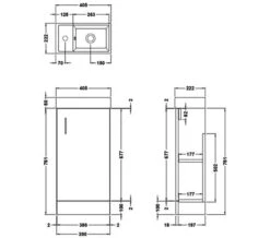Essential Alaska 405mm White 1 Door Floor Standing Cloakroom Unit With Basin -Burlington Shop M 2019 7 4 9 58 21 256
