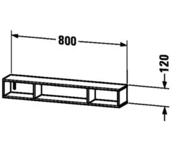 Duravit L-Cube Horizontal 3 Compartments Shelf Element -Burlington Shop M 2019 8 1 7 52 43 580