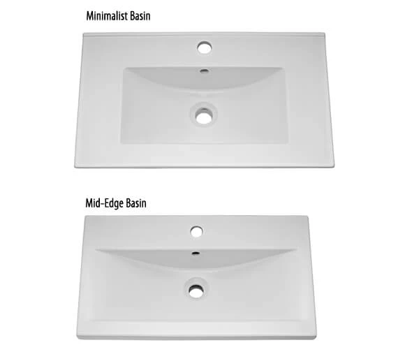 Nuie Eden Floor-Standing 3 Door And 2 Drawer White Cabinet With Basin 7 Nuie Eden Floor-Standing 3 Door And 2 Drawer White Cabinet With Basin - Image 5