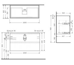 RAK Joy Wall Hung 2 Drawer Vanity Unit -Burlington Shop M 2020 5 19 16 17 4 243