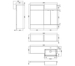 Hudson Reed Fusion Combination Furniture Pack - Vanity And WC Unit With Basin -Burlington Shop M700 2020 10 2 10 13 2 274