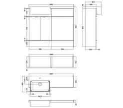 Hudson Reed Fusion Combination Furniture Pack - Vanity And WC Unit With Basin -Burlington Shop M700 2020 10 2 10 9 57 876