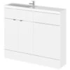 Hudson Reed Fusion 1000mm Compact Furniture Pack - Vanity And WC Unit With Basin