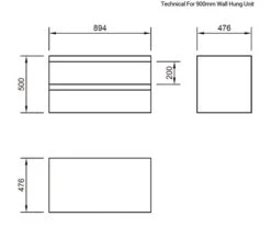 IMEX Flite White Wall Hung Double Drawer Unit And Basin 600mm -Burlington Shop M700 2020 11 24 10 29 15 37