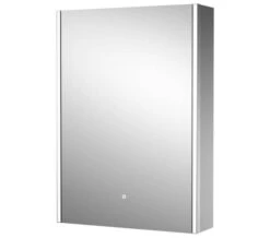 Hudson Reed Meloso 500 X 700mm Silver Single Door Mirror Cabinet -Burlington Shop M700 2020 12 16 11 58 32 17