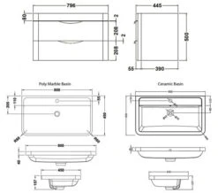 Nuie Parade 500mm High 2 Drawer Wall Hung Cabinet And Basin 10 Nuie Parade 500mm High 2 Drawer Wall Hung Cabinet And Basin -Burlington Shop M700 2020 12 31 10 19 33 628