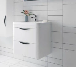 Nuie Parade 500mm High 2 Drawer Wall Hung Cabinet And Basin