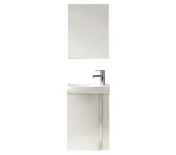 Royo Elegance 450 X 250mm 1 Door Cloakroom Unit With Basin And Mirror -Burlington Shop M700 2020 12 7 9 19 24 812